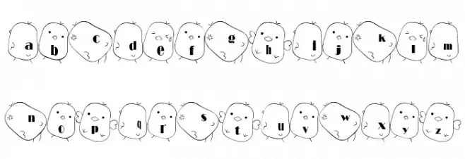 hiyo Font Caratteri MINUSCOLO