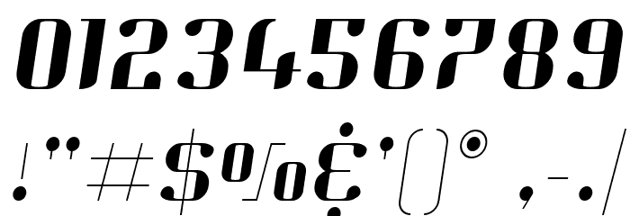 Hjet Italic Font OTHER CHARS