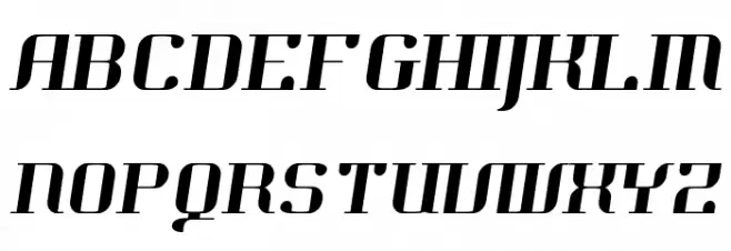 Hjet Italic Font Litere mari