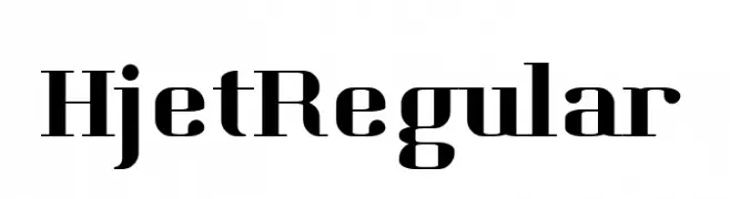 Hjet Regular  baixar fontes gratis