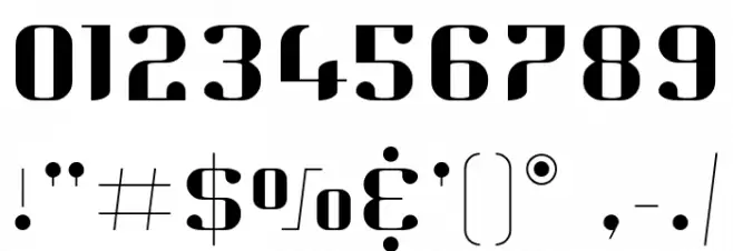 Hjet Regular Font OTHER CHARS