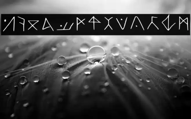 Hjorian Runes Regular Font examples