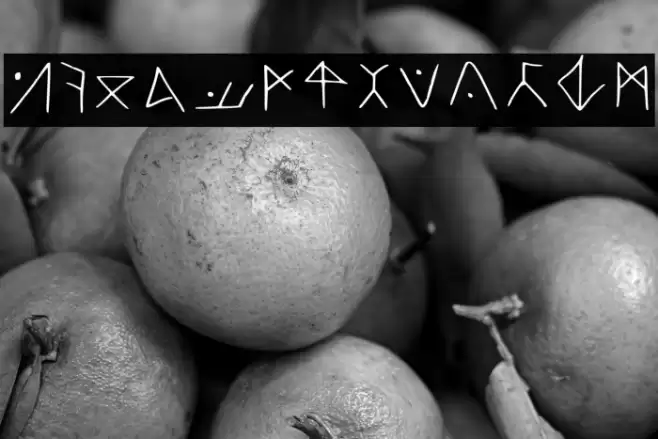 Hjorian Runes Regular Font examples