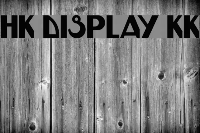 HK DISPLAY KK Font examples