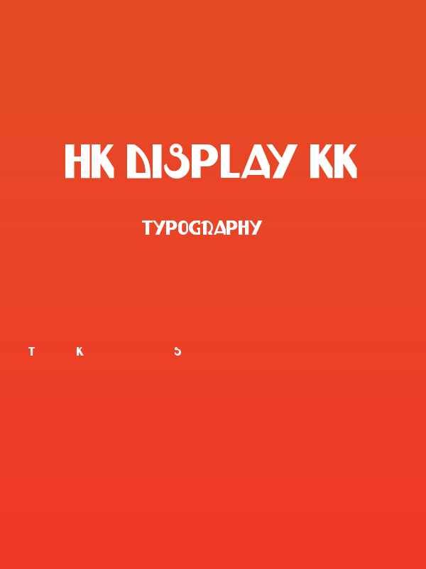 HK DISPLAY KK Poster