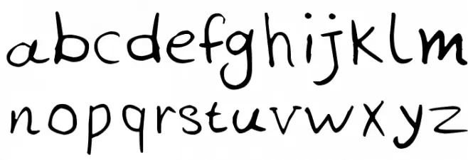 HK Font-2 フォント 小文字