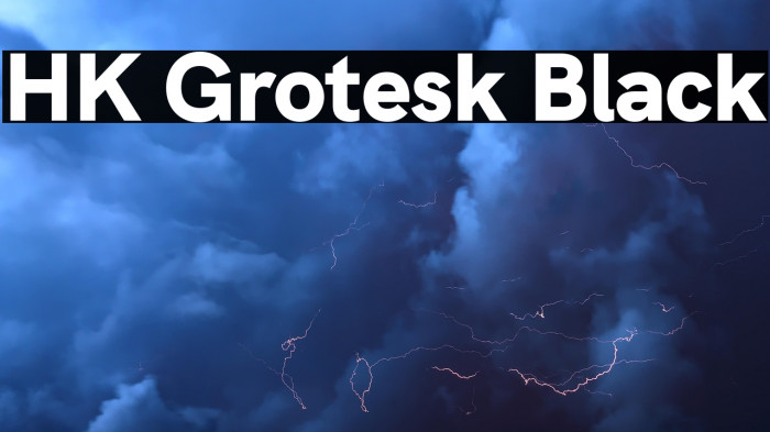 HK Grotesk Black Example 2