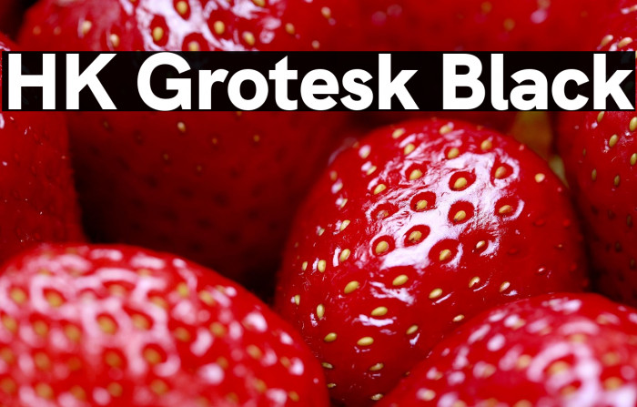HK Grotesk Black Example 3