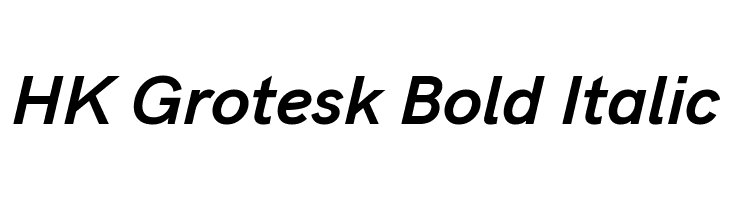 HK Grotesk Bold Italic  Скачать бесплатные шрифты