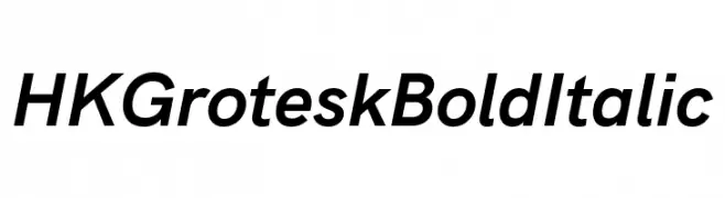 HK Grotesk Bold Italic  لخطوط تنزيل