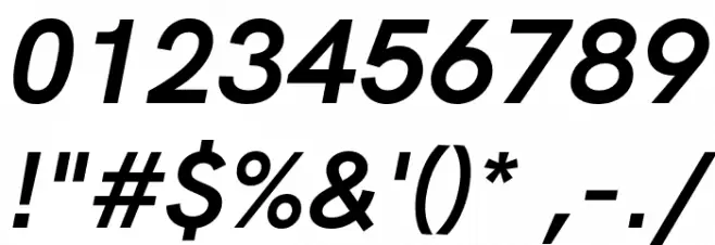 HK Grotesk Bold Italic Font OTHER CHARS