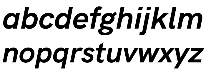 HK Grotesk Bold Italic Font LOWERCASE