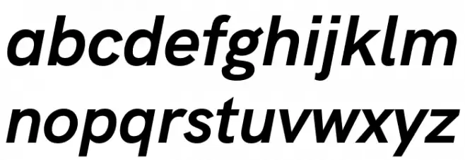 HK Grotesk Bold Italic Fuentes MINÚSCULAS