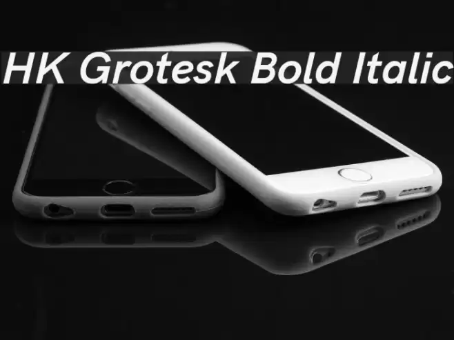 HK Grotesk Bold Italic Font examples