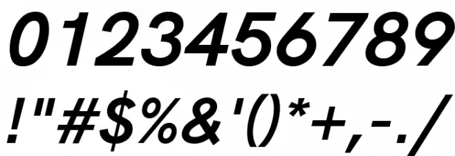 HK Grotesk Bold Legacy Italic Font OTHER CHARS