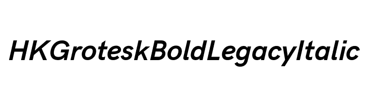 HK Grotesk Bold Legacy Italic  免费字体下载