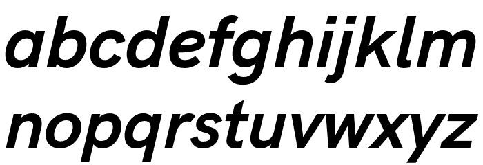 HK Grotesk Bold Legacy Italic Font LOWERCASE