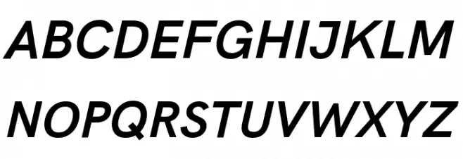 HK Grotesk Bold Legacy Italic Fonte MAIÚSCULAS