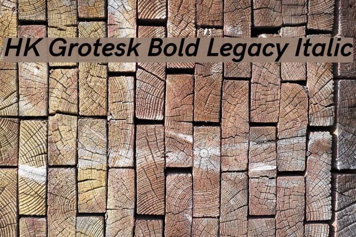 HK Grotesk Bold Legacy Italic Font examples