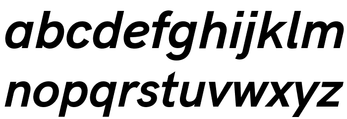 HK Grotesk Bold Legacy Italic Font LOWERCASE