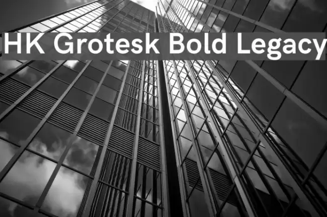 HK Grotesk Bold Legacy Font examples