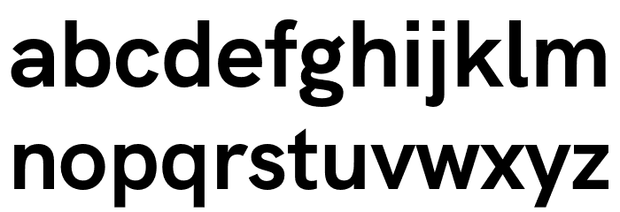 HK Grotesk Bold Font LOWERCASE