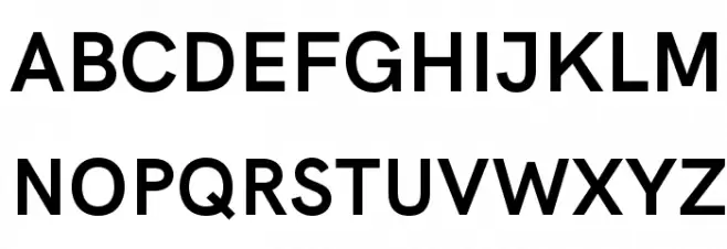 HK Grotesk Bold 字体 大写