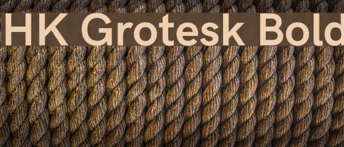 HK Grotesk Bold Font examples