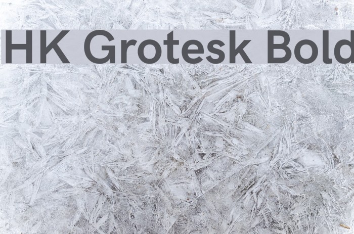 HK Grotesk Bold Font examples
