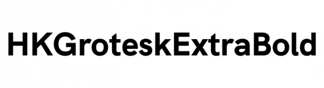 HK Grotesk ExtraBold  Frei Schriftart Herunterladen