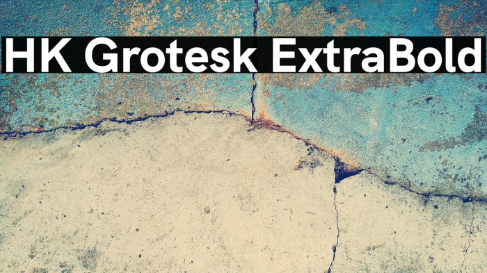 HK Grotesk ExtraBold Example 1