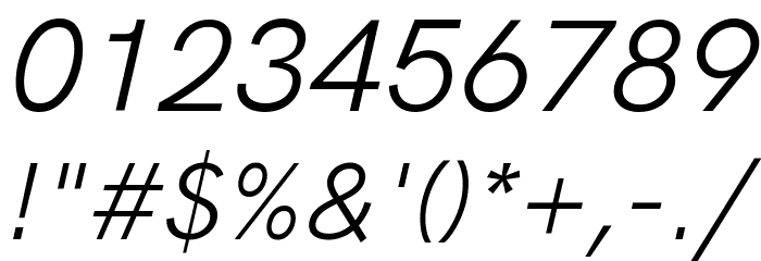 HK Grotesk Italic Font OTHER CHARS