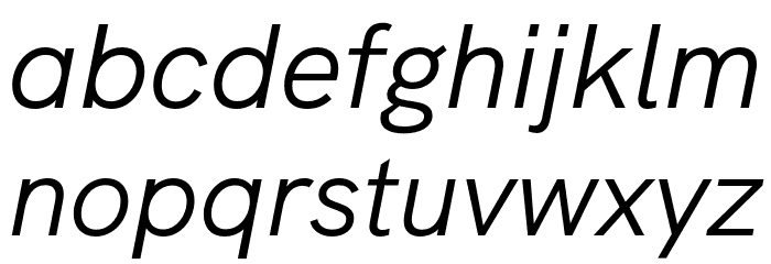 HK Grotesk Italic Font LOWERCASE