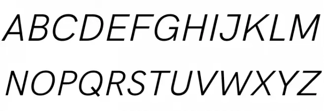 HK Grotesk Italic Fonte MAIÚSCULAS