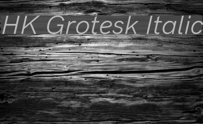 HK Grotesk Italic Font examples