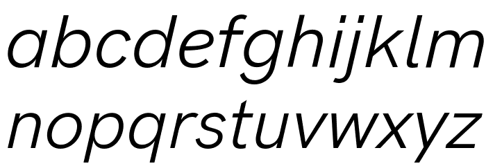 HK Grotesk Italic Font LOWERCASE