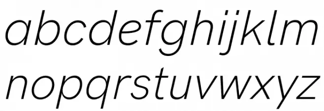 HK Grotesk Light Legacy Italic Fuentes MINÚSCULAS