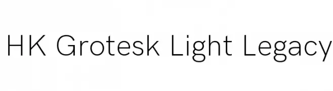 HK Grotesk Light Legacy  Fuentes Gratis Descargar