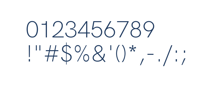 HK Grotesk Light Legacy Other Characters