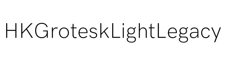 HK Grotesk Light Legacy  नि: शुल्क फ़ॉन्ट्स डाउनलोड