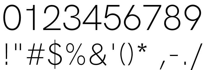 HK Grotesk Light Legacy Font OTHER CHARS