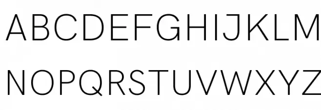 HK Grotesk Light Legacy फ़ॉन्ट अपरकेस