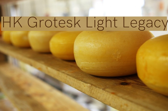 HK Grotesk Light Legacy Example 1