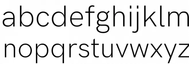 HK Grotesk Light Legacy फ़ॉन्ट लोअरकेस