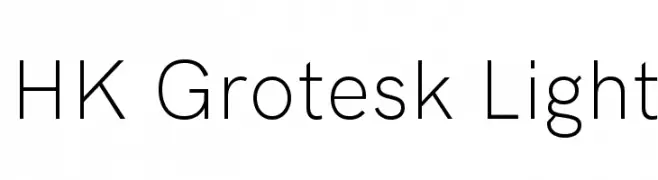 HK Grotesk Light  Frei Schriftart Herunterladen