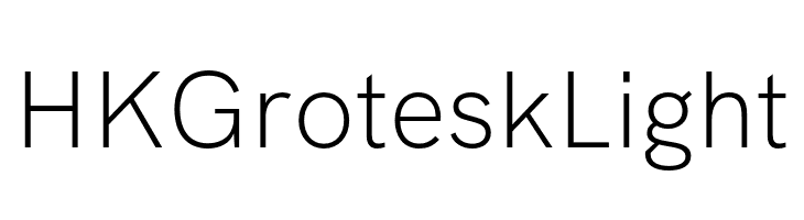 HK Grotesk Light  les polices de caractères gratuit tlcharger