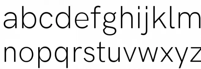 HK Grotesk Light Caratteri MINUSCOLO