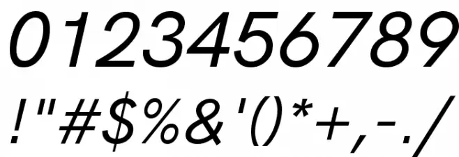 HK Grotesk Medium Italic Font OTHER CHARS