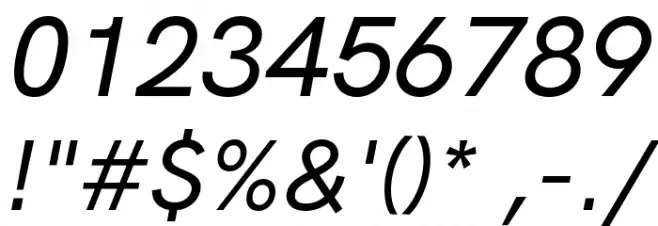 HK Grotesk Medium Italic Font OTHER CHARS
