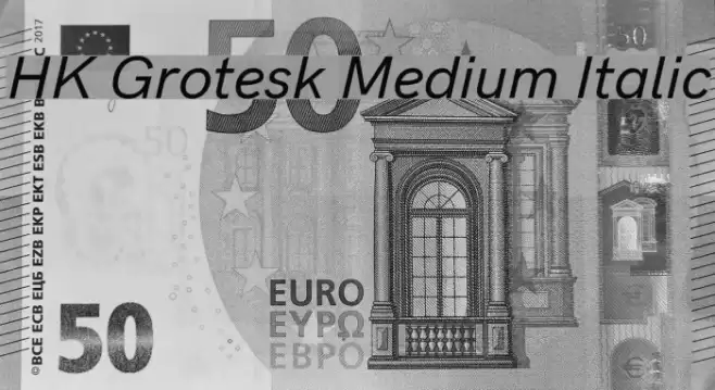 HK Grotesk Medium Italic Font examples